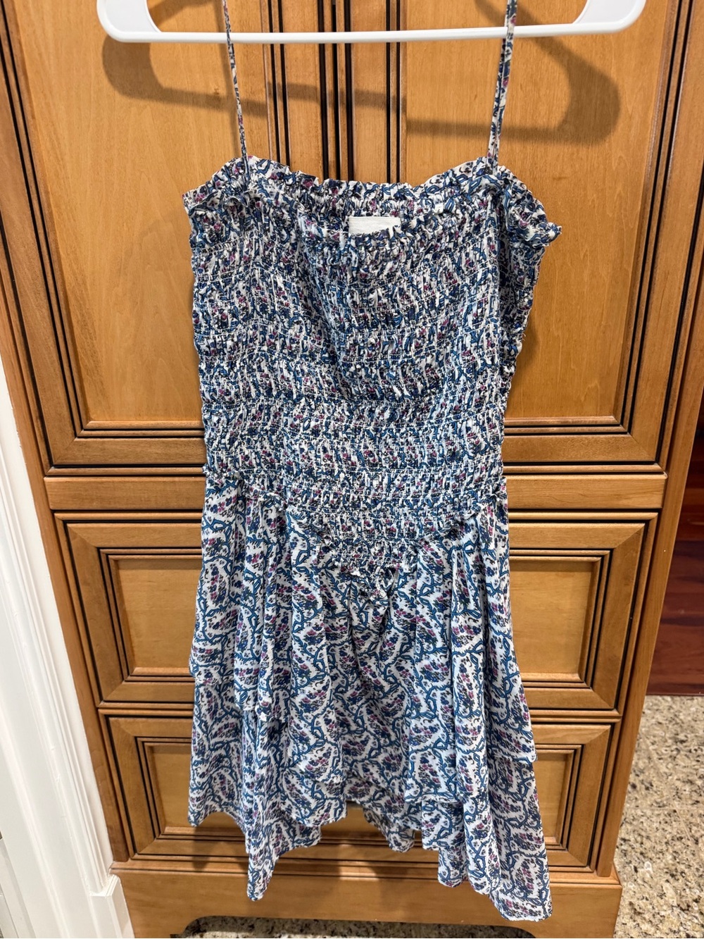 Isabel Marant Étoile Ecru Floral Tiered Ruffle Cotton Sundress - Picture 7 of 9